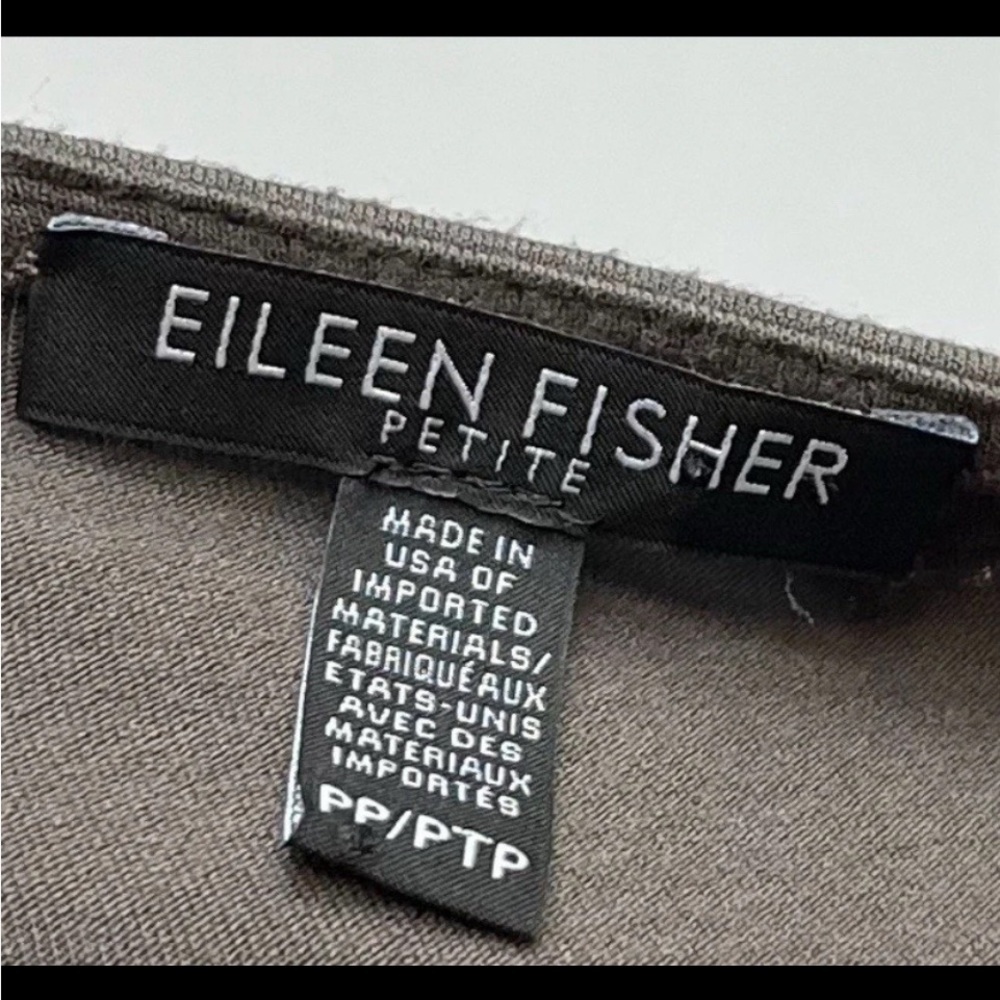 Eileen Fisher Dress Sz PP 2-4 Signature Jersey Gray Sleeveless Crew Neck Petite - Picture 5 of 11